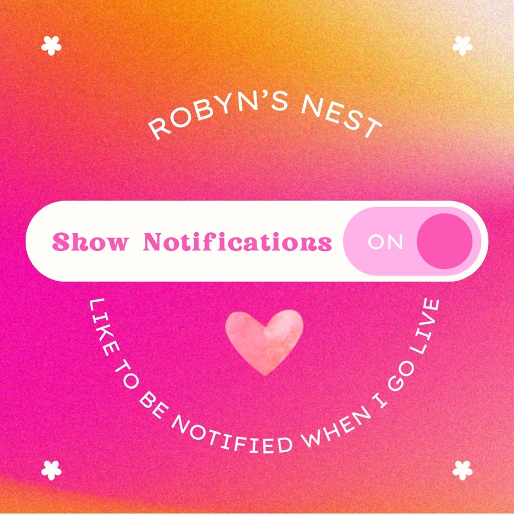 📣LIVE SHOW NOTIFICATION 📣

Please like this flyer to be notified when I go live💕